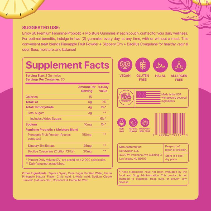 slippery kitty probiotic gummies